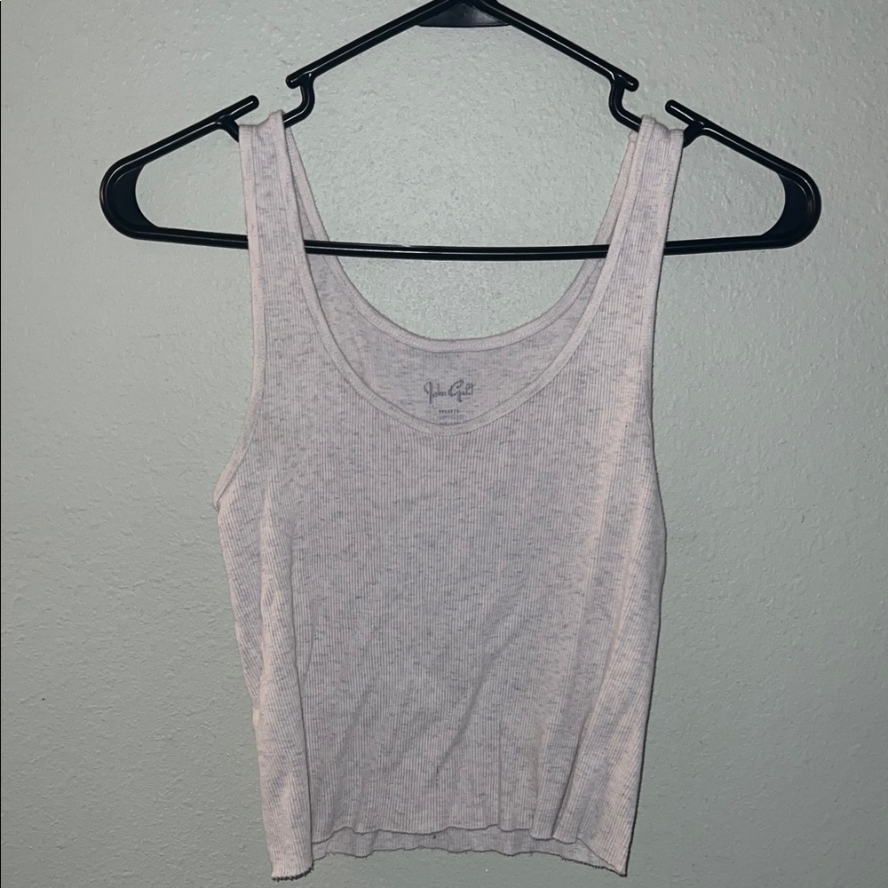 Brandy Melville Light Gray Ribbed Tank